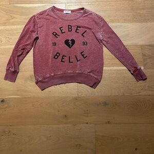 Crew neck sweatshirt Rebel Belle by Wild Kiss